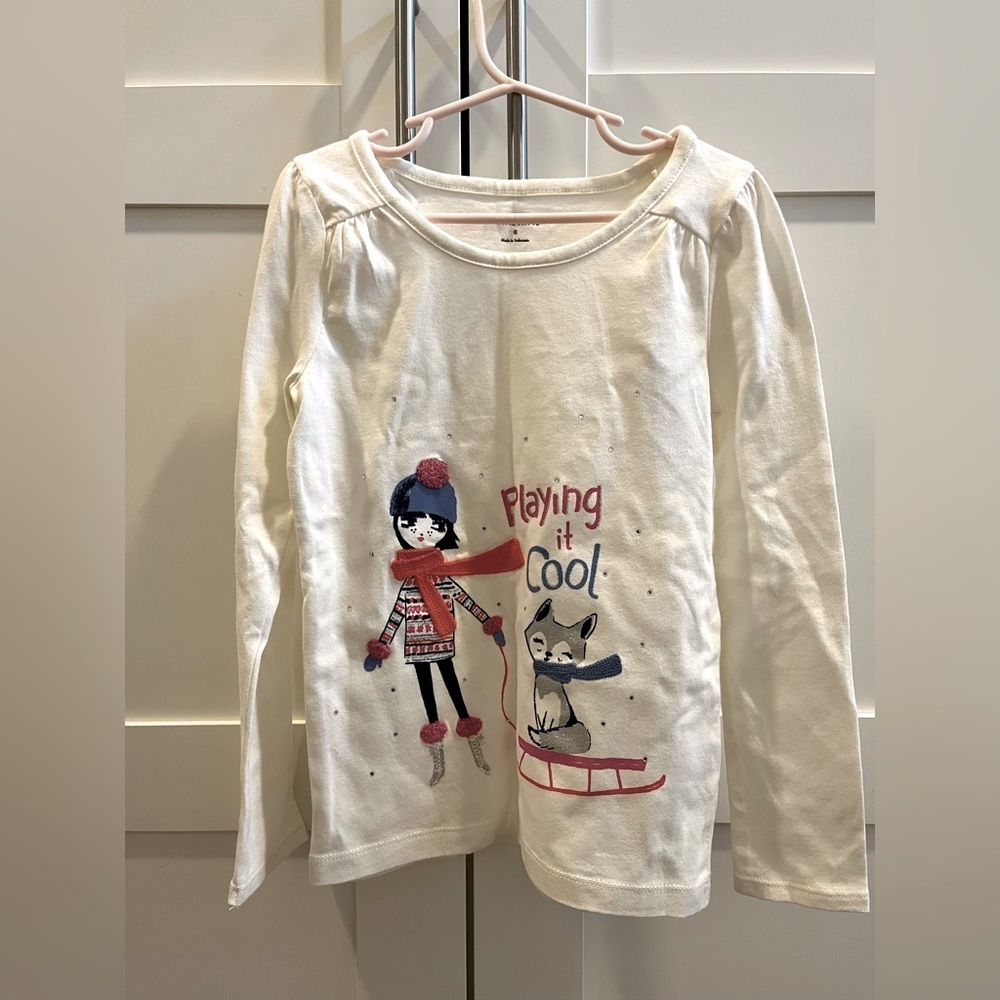 Gymboree size 6 NWT winter themed long sleeve t-shirt